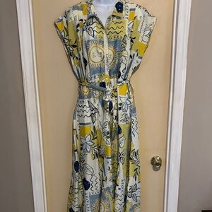 TRULY 4 YOU: Sun and Floral Print Maxi Dress